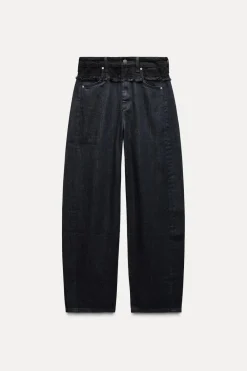 New JEANS ZW COLLECTION BARREL TIRO MEDIO Mujer Jeans