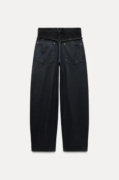 New JEANS ZW COLLECTION BARREL TIRO MEDIO Mujer Jeans