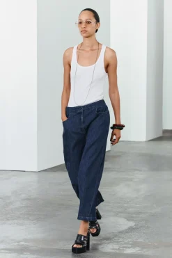 Online JEANS ZW COLLECTION BARREL TIRO MEDIO Mujer Jeans