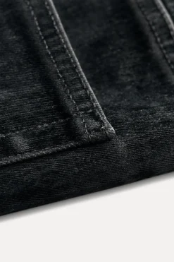 Online JEANS ZW COLLECTION BOOTCUT CROPPED TIRO ALTO FLOCADO Mujer Jeans