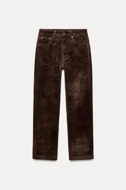 Discount JEANS ZW COLLECTION BOOTCUT CROPPED TIRO ALTO FLOCADO Mujer Jeans