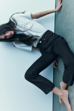 Fashion JEANS ZW COLLECTION BOOTCUT TIRO ALTO CROPPED Mujer Jeans