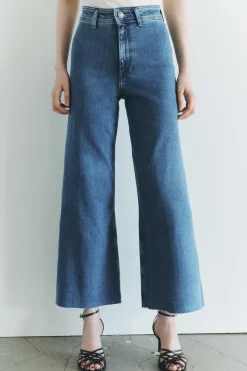 Online JEANS ZW COLLECTION MARINE STRAIGHT TIRO ALTO Mujer Jeans