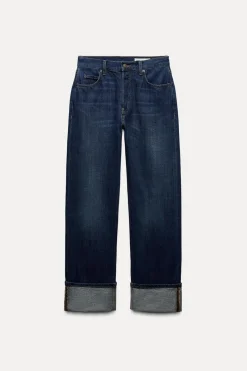 Discount JEANS ZW COLLECTION RELAXED TIRO MEDIO FOLD UP Mujer Jeans