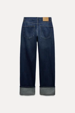 Discount JEANS ZW COLLECTION RELAXED TIRO MEDIO FOLD UP Mujer Jeans