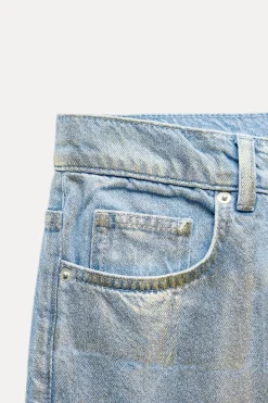New JEANS ZW COLLECTION RELAXED TIRO MEDIO FOIL ZW COLLECTION Mujer Jeans