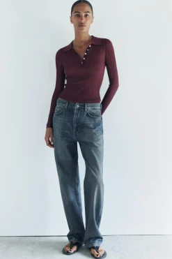 Hot JEANS ZW COLLECTION RELAXED TIRO MEDIO Mujer Jeans