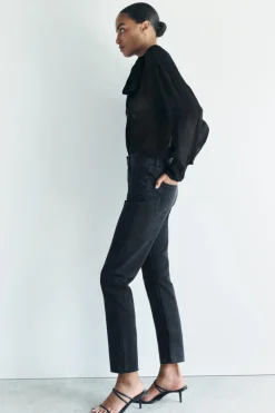 Sale JEANS ZW COLLECTION RELAXED SLIM TIRO MEDIO Mujer Jeans