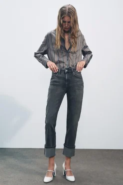 Discount JEANS ZW COLLECTION SLIM TIRO MEDIO Mujer Jeans