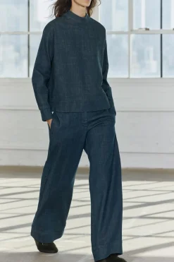 New JEANS ZW COLLECTION WIDE LEG TIRO MEDIO Mujer Jeans