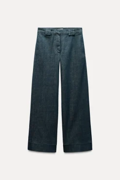 New JEANS ZW COLLECTION WIDE LEG TIRO MEDIO Mujer Jeans