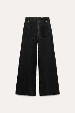 Online JEANS ZW COLLECTION WIDE LEG TIRO ALTO Mujer Jeans