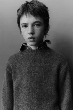 Niños ZARA 6 - 14 Años·Punto<JERSEY 100% CASHMERE LISO