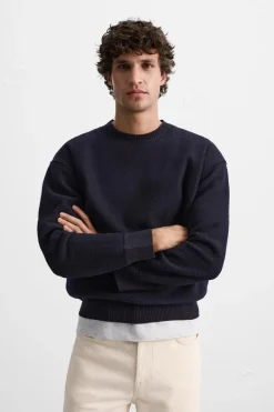 Hot JERSEY 100% LANA CROPPED FIT Hombre Jerséis / Chaquetas