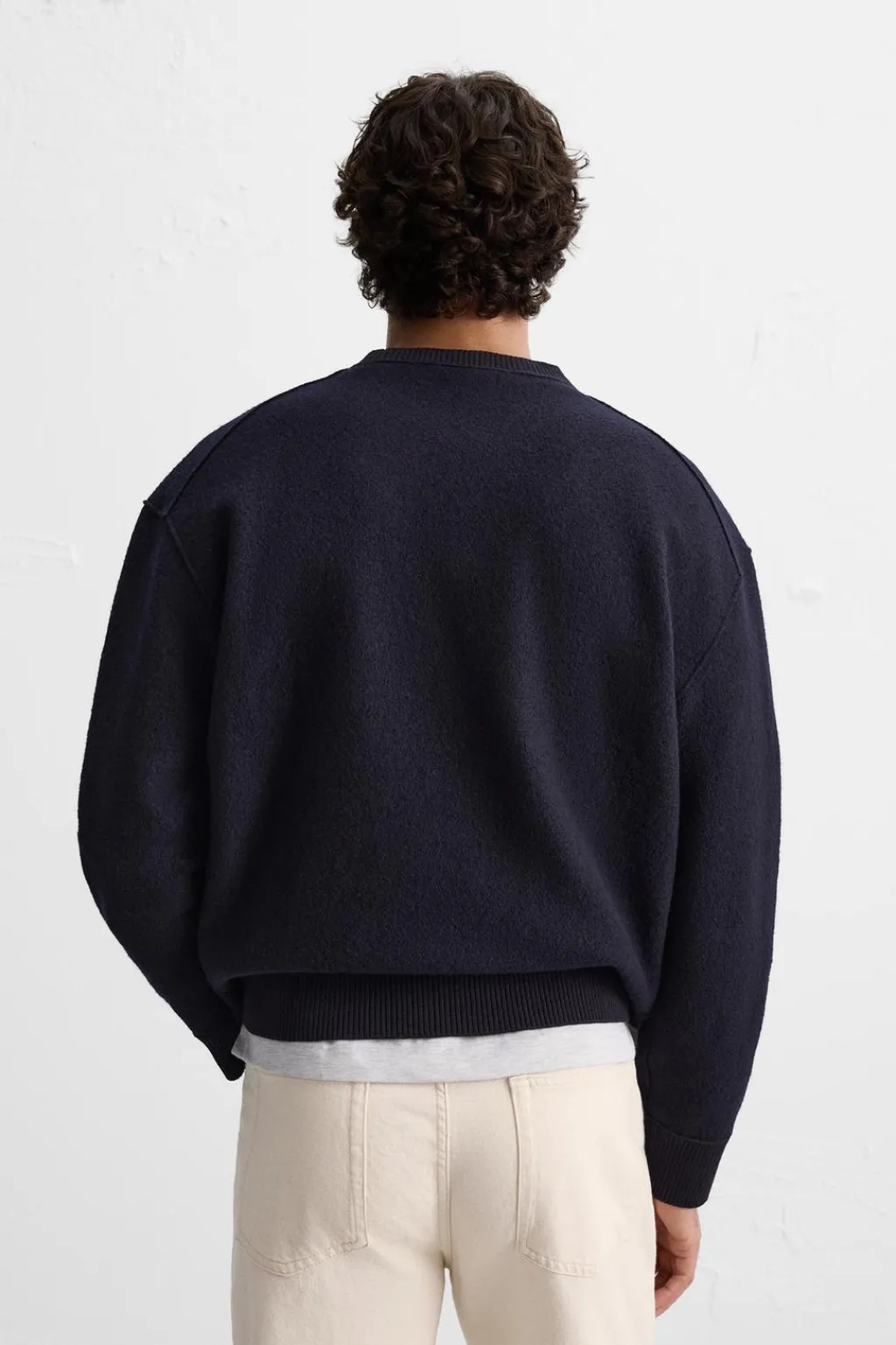 Hot JERSEY 100% LANA CROPPED FIT Hombre Jerséis / Chaquetas