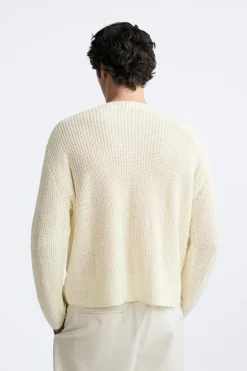 Clearance JERSEY 100% LINO Hombre Jerséis / Chaquetas