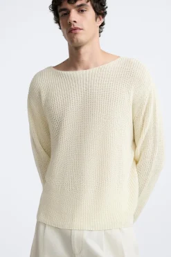 Clearance JERSEY 100% LINO Hombre Jerséis / Chaquetas