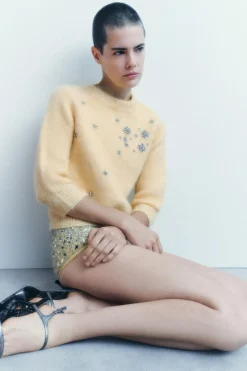 Online JERSEY ABALORIOS JOYA CON ALPACA Y LANA Mujer Cárdigan / Jerséis|Punto