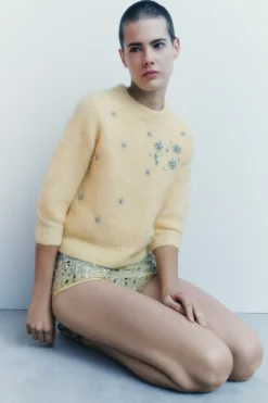 Online JERSEY ABALORIOS JOYA CON ALPACA Y LANA Mujer Cárdigan / Jerséis|Punto