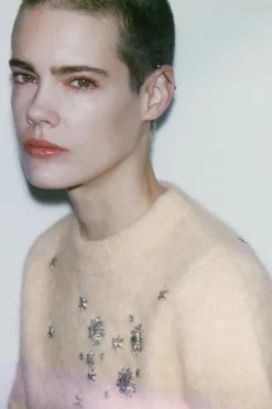 Online JERSEY ABALORIOS JOYA CON ALPACA Y LANA Mujer Cárdigan / Jerséis|Punto