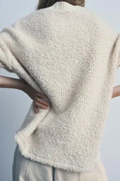 Best JERSEY BOUCLÉ RIB Mujer Cárdigan / Jerséis|Punto