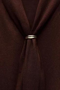 Sale JERSEY BROCHE CON LANA Mujer Cárdigan / Jerséis|Punto