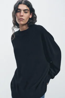 Outlet JERSEY BÁSICO 100% LANA Mujer Cárdigan / Jerséis|Punto