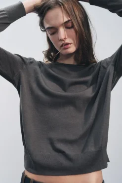 Online JERSEY BÁSICO CON LANA Mujer Cárdigan / Jerséis|Punto