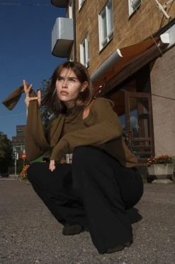 Online JERSEY BUFANDA PUNTO LISO Mujer Cárdigan / Jerséis|Punto