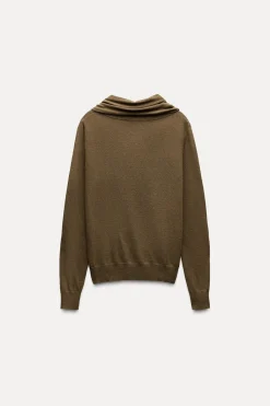 Online JERSEY BUFANDA PUNTO LISO Mujer Cárdigan / Jerséis|Punto