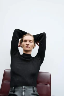 Hot JERSEY CANALÉ PUNTO FINO Mujer Cárdigan / Jerséis|Punto