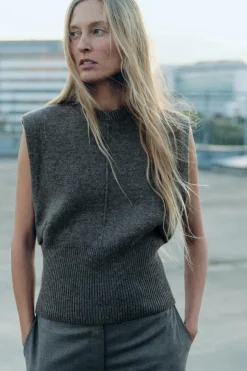 Best JERSEY CHALECO LANA CANALÉ Mujer Cárdigan / Jerséis|Punto