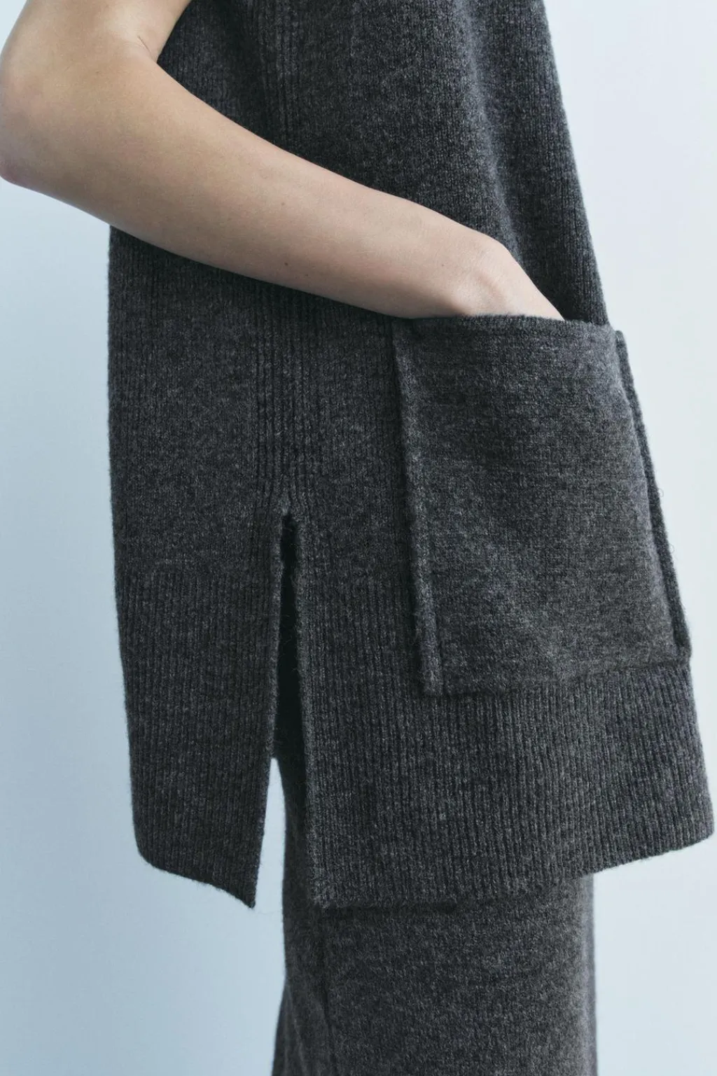 Fashion JERSEY CHALECO OVERSIZE Mujer Cárdigan / Jerséis|Punto