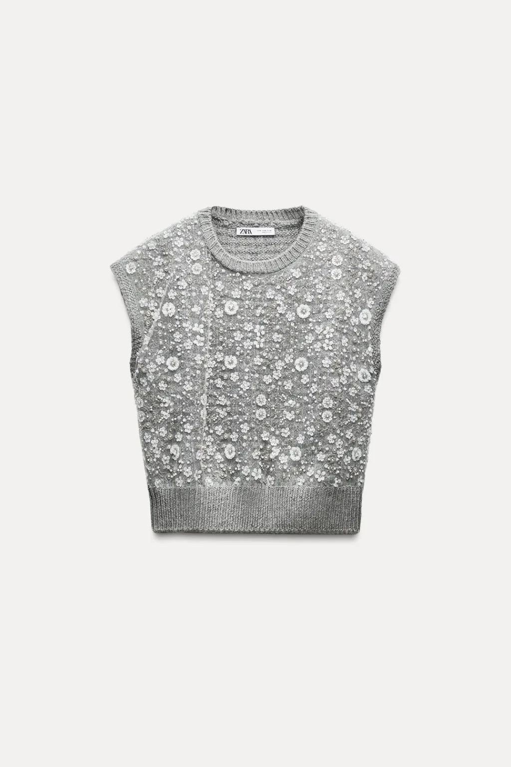 Hot JERSEY CHALECO PUNTO ABALORIOS Mujer Cárdigan / Jerséis|Punto