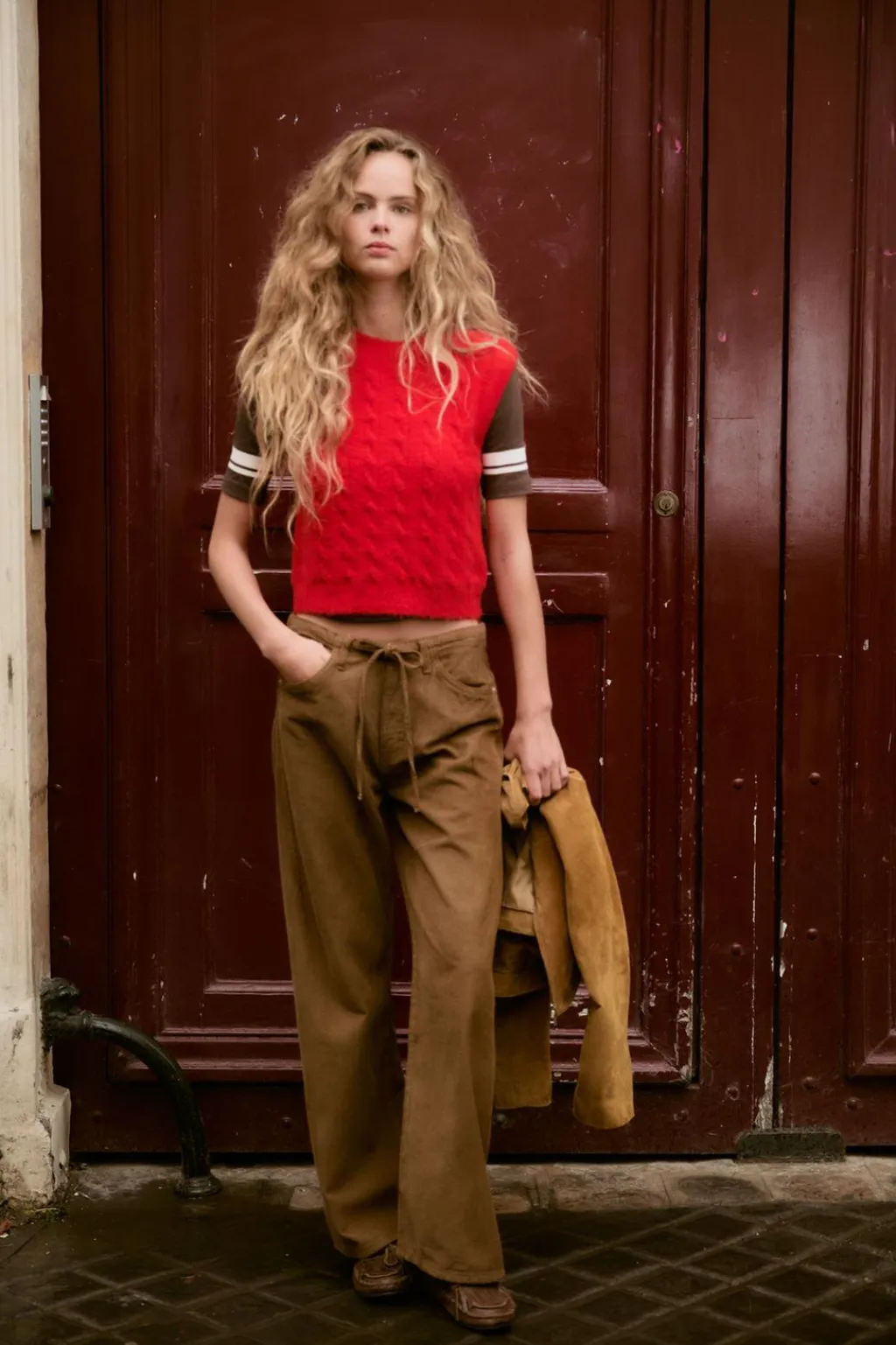 Hot JERSEY CHALECO PUNTO CABLES TACTO SUAVE Mujer Cárdigan / Jerséis|Punto