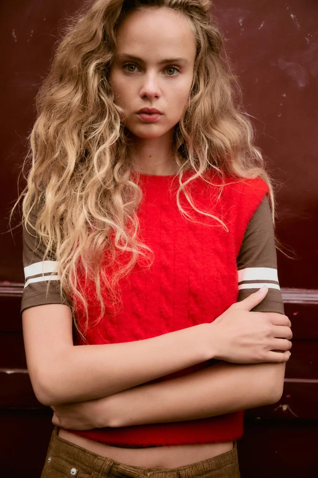 Hot JERSEY CHALECO PUNTO CABLES TACTO SUAVE Mujer Cárdigan / Jerséis|Punto