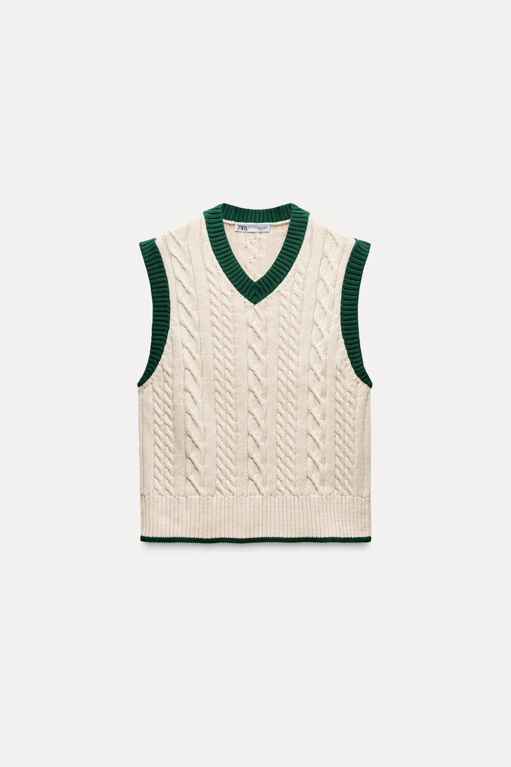 Fashion JERSEY CHALECO PUNTO CABLES Mujer Cárdigan / Jerséis|Punto