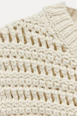 Sale JERSEY CHALECO PUNTO ESTRUCTURA FLECOS Mujer Cárdigan / Jerséis|Punto