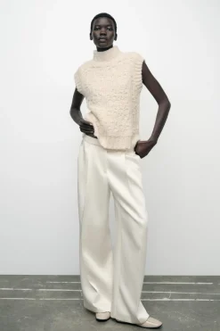 Outlet JERSEY CHALECO PUNTO ESTRUCTURA Mujer Cárdigan / Jerséis|Punto