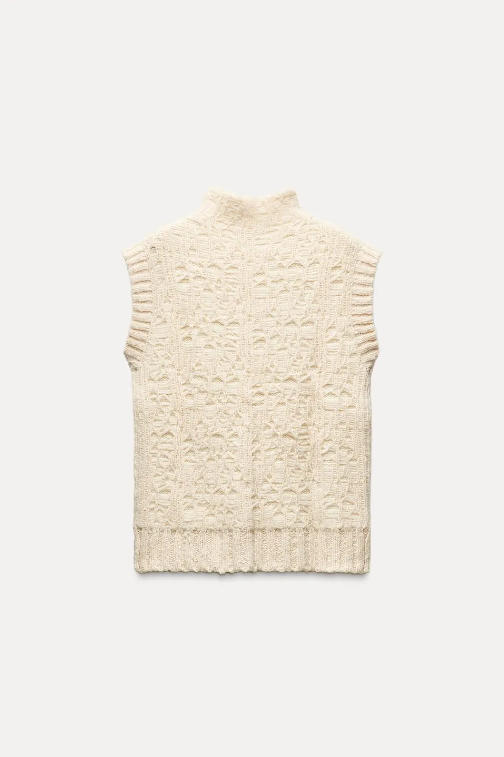 Outlet JERSEY CHALECO PUNTO ESTRUCTURA Mujer Cárdigan / Jerséis|Punto