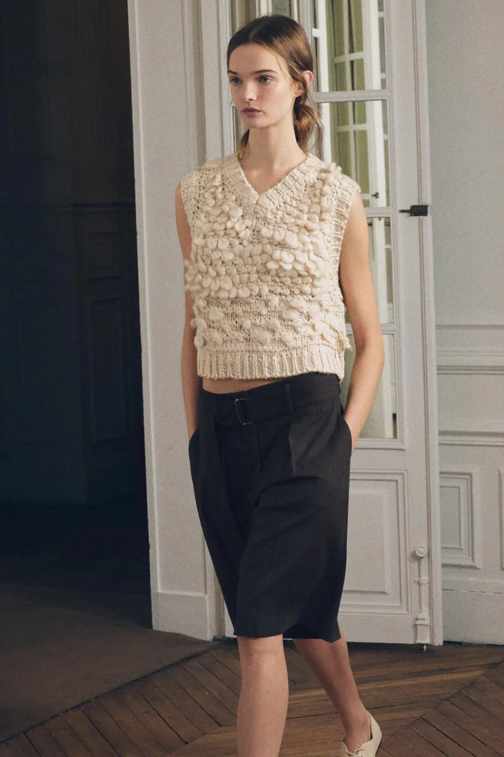 Fashion JERSEY CHALECO PUNTO ESTRUCTURA Mujer Cárdigan / Jerséis|Punto