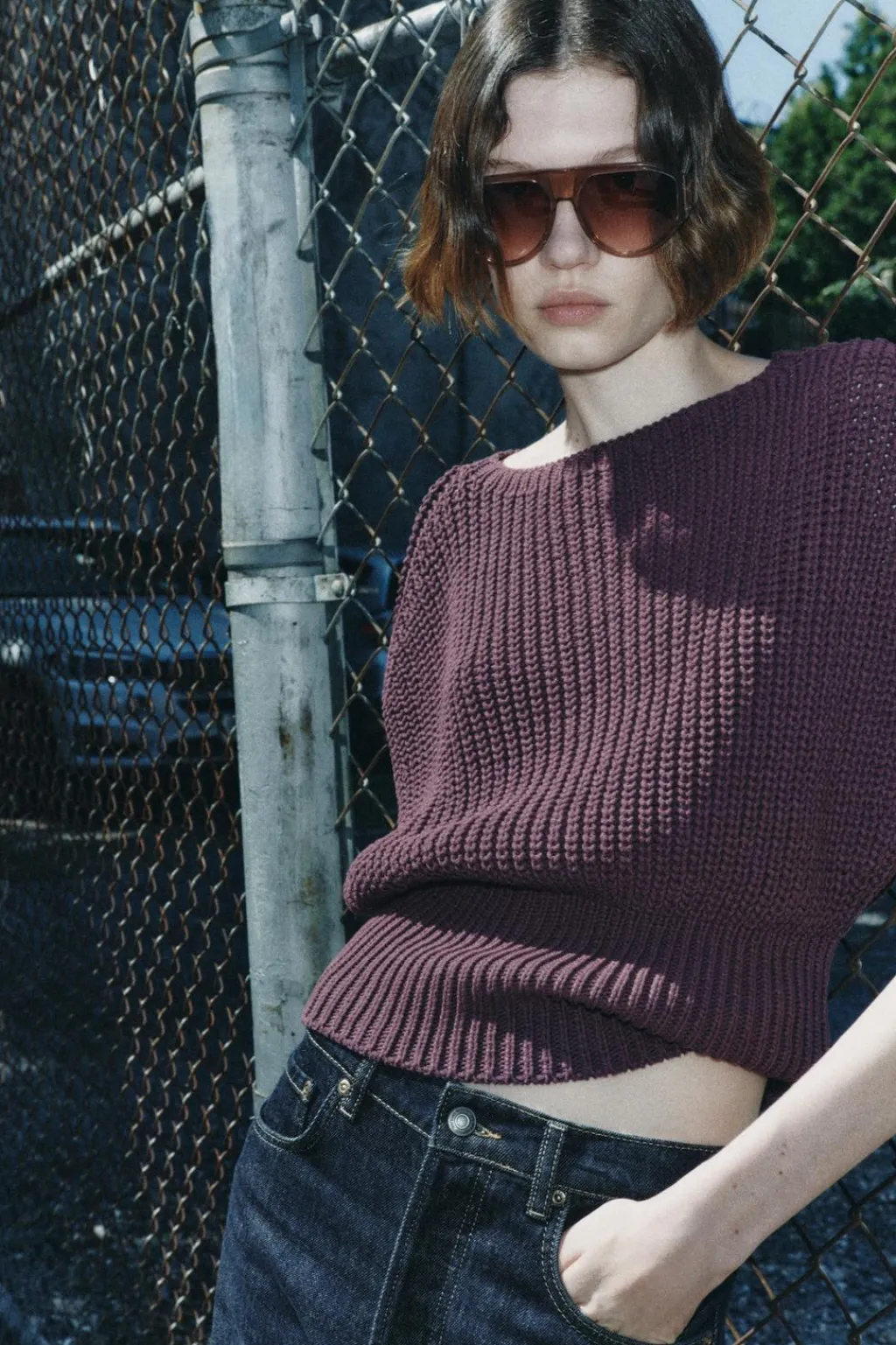 Online JERSEY CHALECO PUNTO GRUESO Mujer Cárdigan / Jerséis|Punto