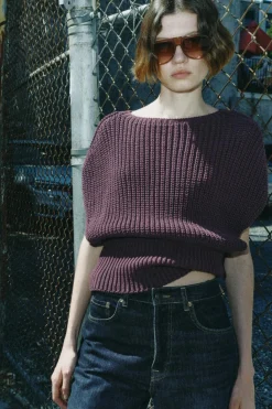 Online JERSEY CHALECO PUNTO GRUESO Mujer Cárdigan / Jerséis|Punto