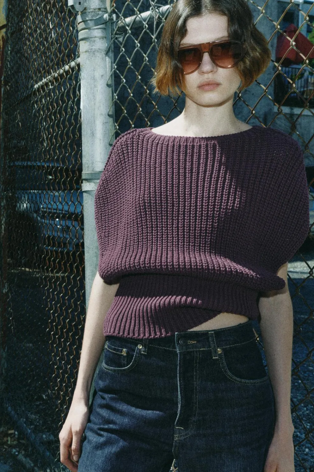 Online JERSEY CHALECO PUNTO GRUESO Mujer Cárdigan / Jerséis|Punto