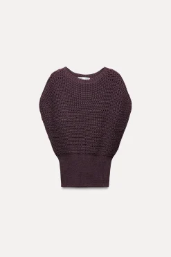 Online JERSEY CHALECO PUNTO GRUESO Mujer Cárdigan / Jerséis|Punto