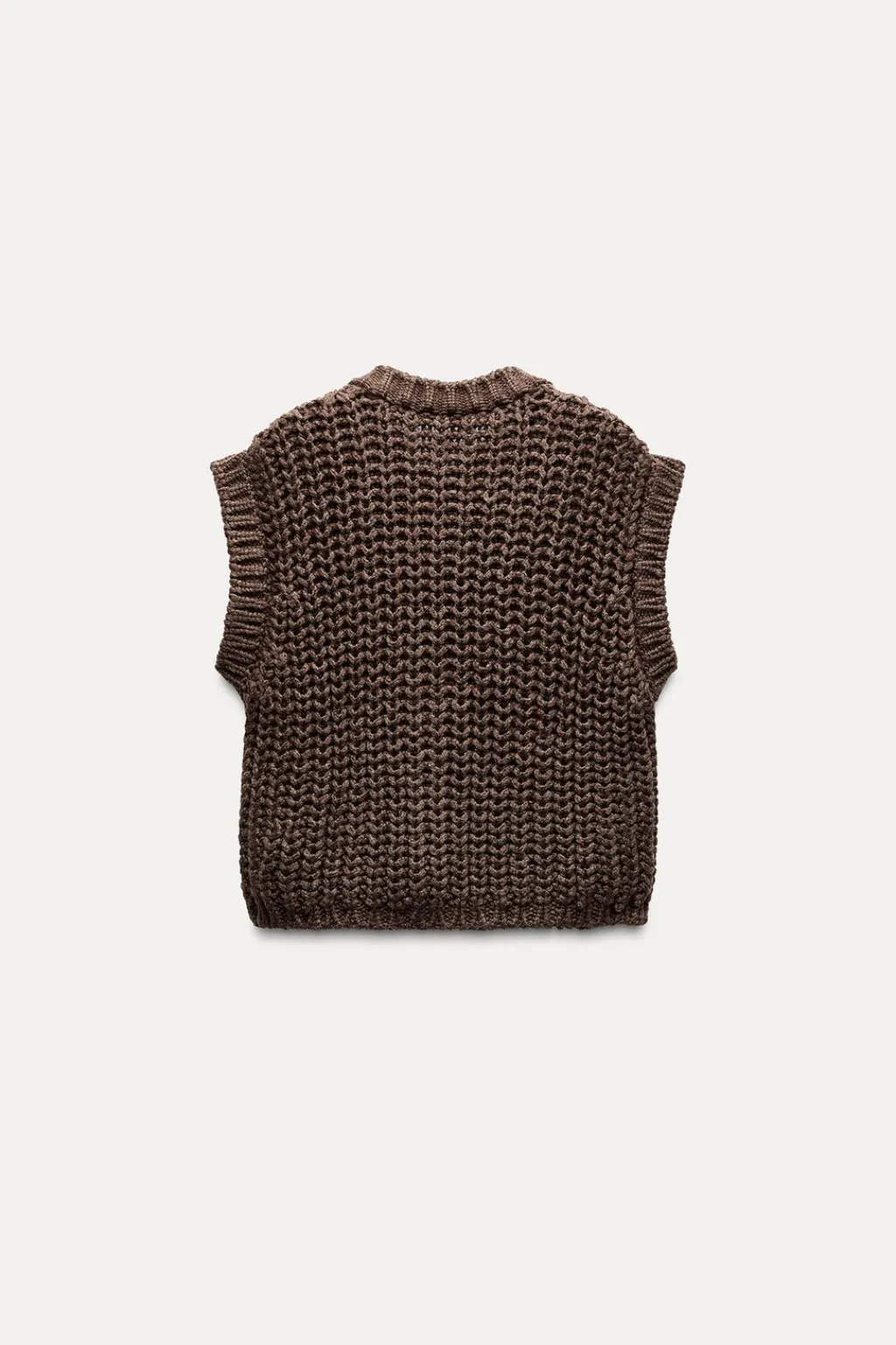 New JERSEY CHALECO PUNTO GRUESO Mujer Cárdigan / Jerséis|Punto