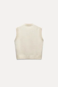 Discount JERSEY CHALECO PUNTO LISO Mujer Cárdigan / Jerséis|Punto