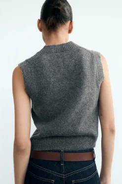 Clearance JERSEY CHALECO PUNTO LISO Mujer Cárdigan / Jerséis|Punto