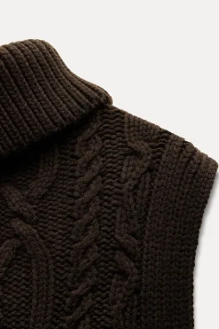 Fashion JERSEY CHALECO PUNTO OCHOS Mujer Cárdigan / Jerséis|Punto