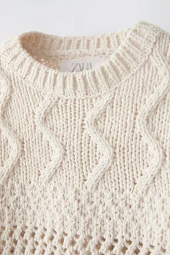 Niños ZARA 6 - 14 Años·Punto<JERSEY CHENILLA ESTRUCTURA